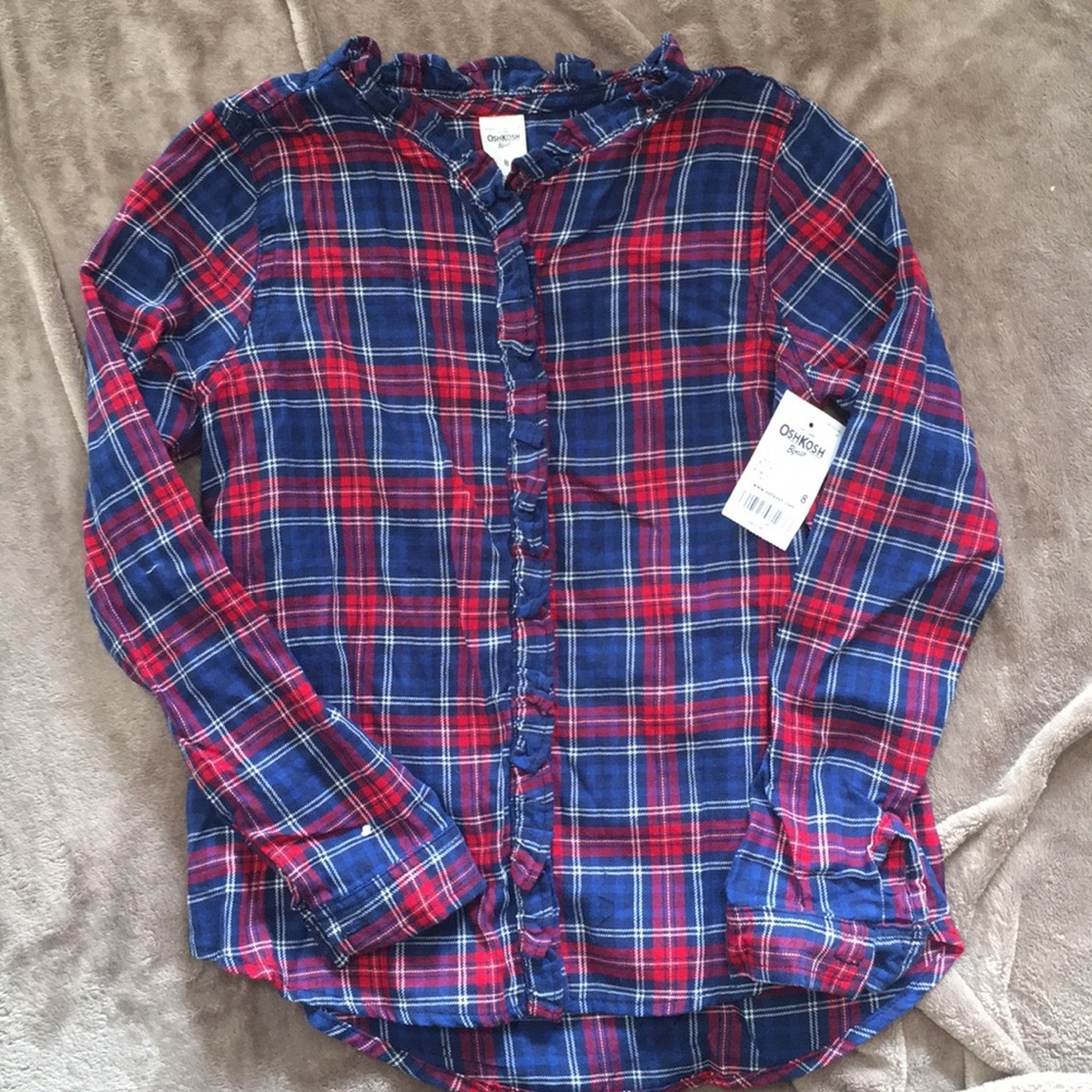 Girls OshKosh plaid Blouse